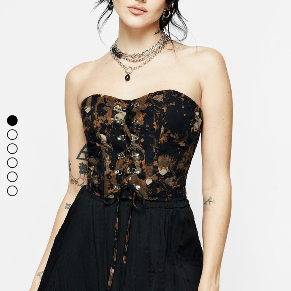 Underworld Cotton Lace Up Corset